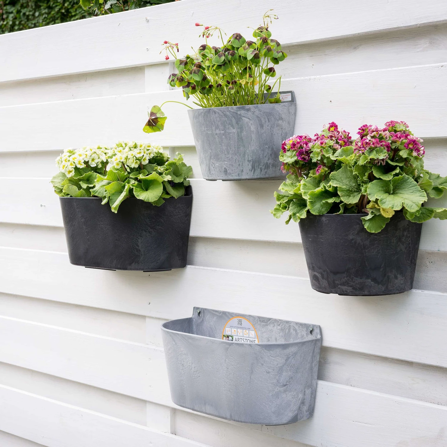 Wandhänger Claire L24cm Grau – Bild 2