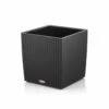 LECHUZA Blumenkübel Cube Cottage 40 All-in-One Set L40cm Granit Auslaufmodell
