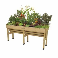 Balkon-Hochbeet VegTrug Wall Hugger Medium L180cm Natur