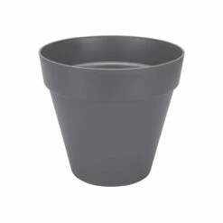 Elho Blumenkübel Loft Urban Rund 40cm Mit Rollen Anthrazit