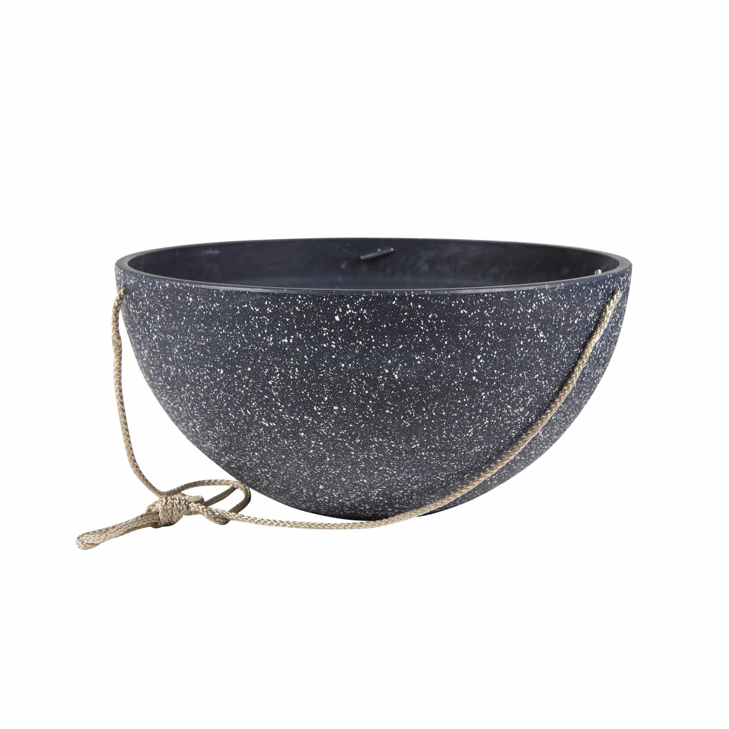 Blumenampel Nova D25cm Terrazzo-schwarz