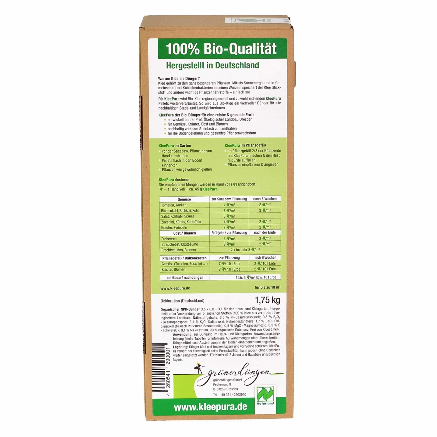 Veganer Bio-Dünger Aus Bioklee 1,75 Kg – Bild 2