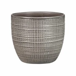 Keramik-Blumentopf Corteza D26 Cm Seidengrau