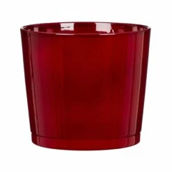 Keramik-Blumentopf D28 Cm Dunkelrot