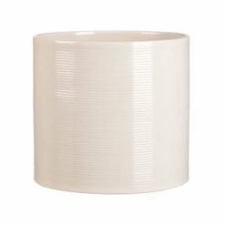 Keramik-Blumentopf D28 Cm Baumwollweiß