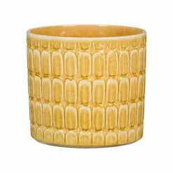 Keramik-Blumentopf Lagom D16 Cm Hellgelb