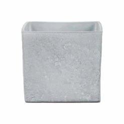 Keramik-Blumentopf Stone D18 Cm Steingrau