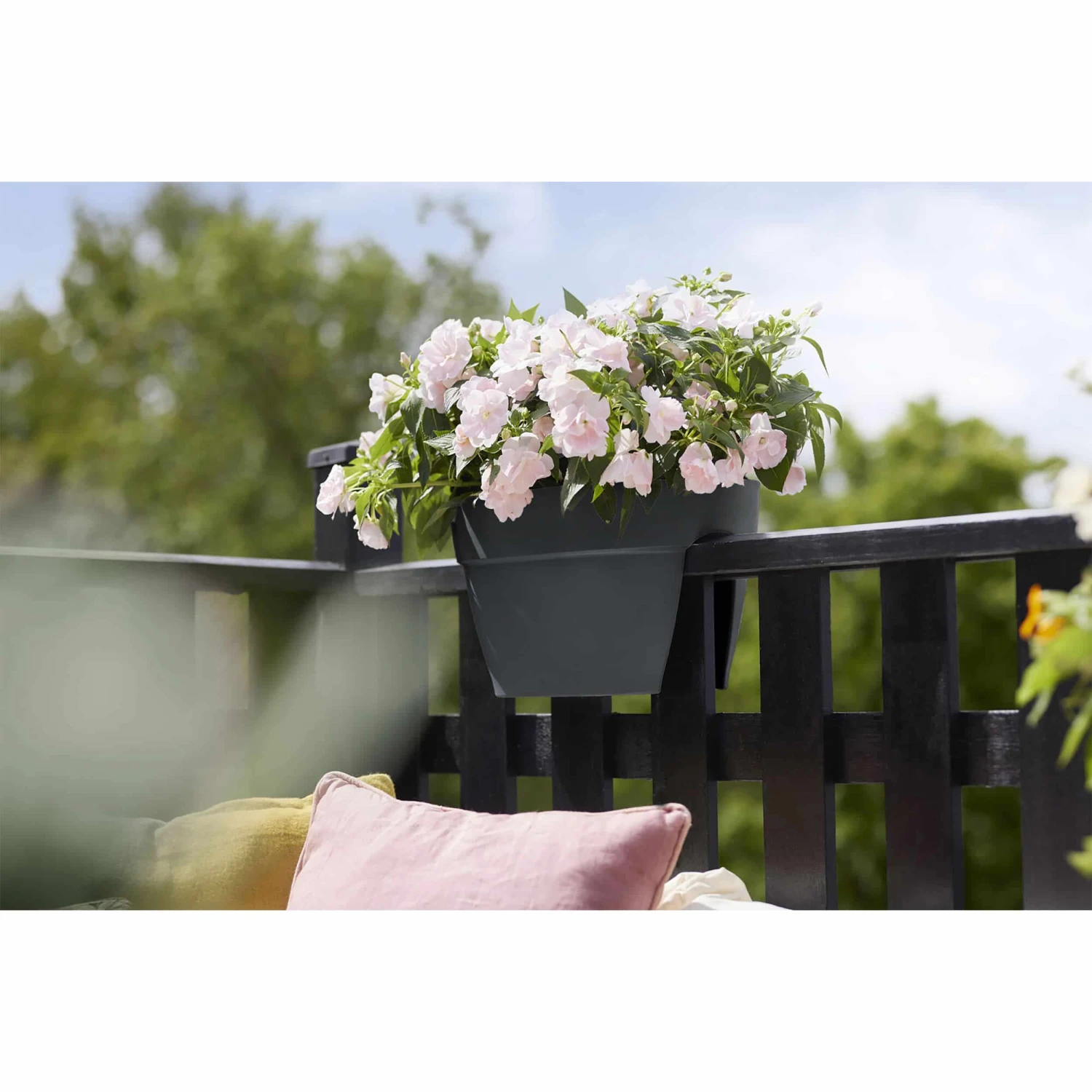Elho Balkonkasten Vibia Campana Flower Bridge L40 Cm Anthrazit – Bild 6
