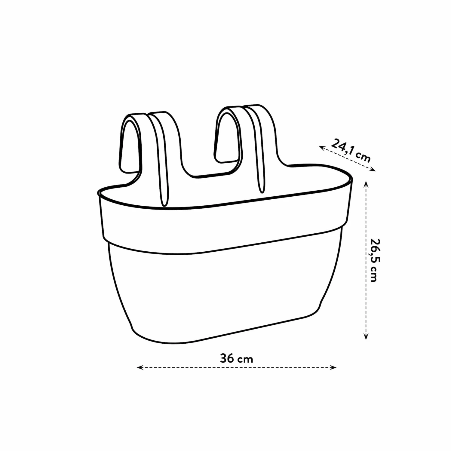 Elho Hängetopf Vibia Campana Easy Hanger L36 Cm Zartrosa – Bild 8