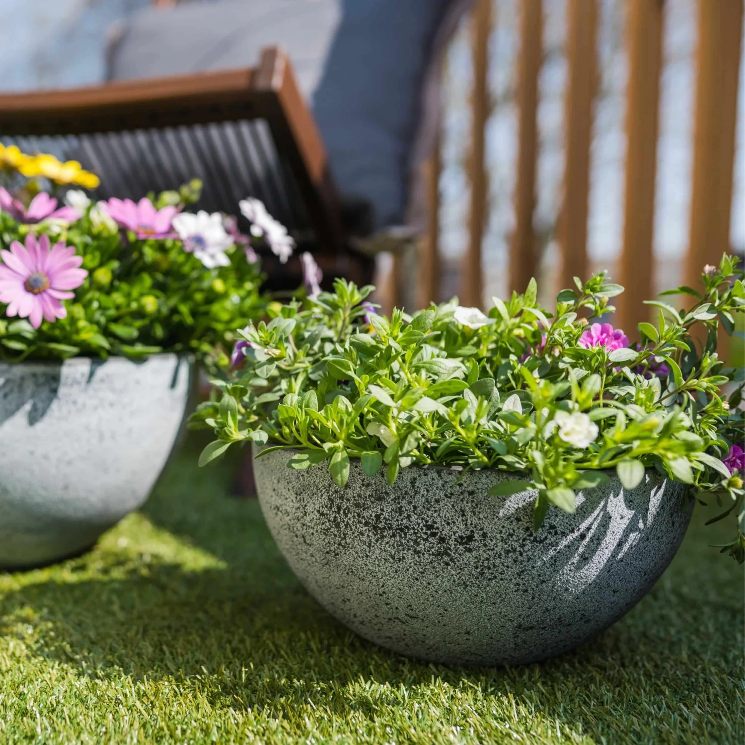 Pflanzschale Nova D25 Cm Beton – Bild 2