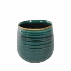 Keramik-Blumentopf Iris D12,5cm Türkis