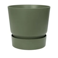 Elho Blumentopf Greenville Rund 30 Cm Laubgrün