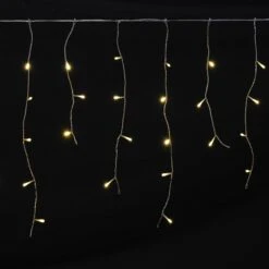 Lichtervorhang Eisregen 720 LED Warmweiß