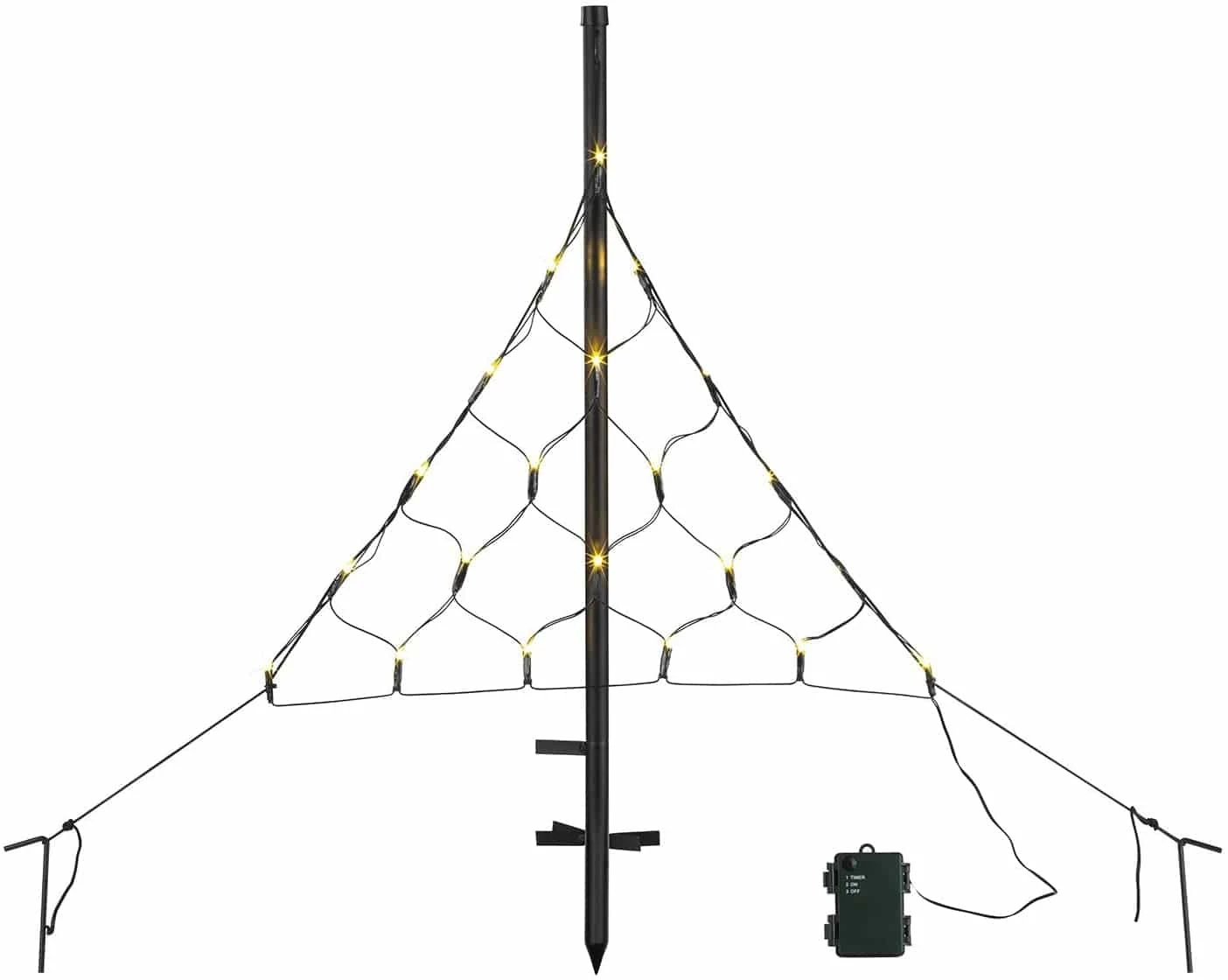 Festlicher LED-Lichterbaum Für Balkonkästen